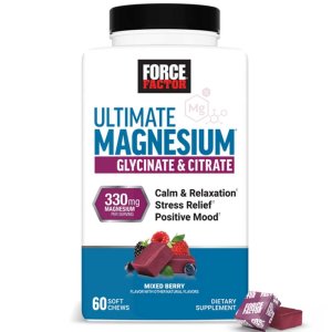 Force Factor Ultimate Magnesium Glycinate &amp; Citrate – 60 Soft Chews