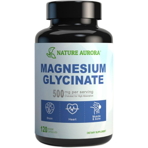 Nature Aurora Magnesium Glycinate 500mg - For Muscle &amp; Bone Health