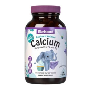 Bluebonnet Nutrition Rainforest Animalz Calcium Magnesium &amp; Vitamin D3 90 Tabs