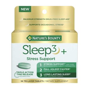 Nature's Bounty Sleep3 + Stress Support 56 Tablets