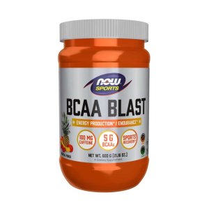 Now Sports Bcaa Blast Powder – Tropical Punch Flavor – Muscle Recovery &amp; Endurance Formula – 600g