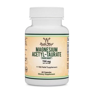 Double Wood Magnesium Acetyl-Taurate – Tauro Mag® Pms &amp; Mood Support | 60 Capsules