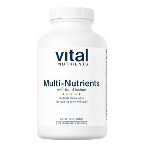 Vital Nutrients Multi-Nutrients with Iron &amp; Iodine 180 Caps