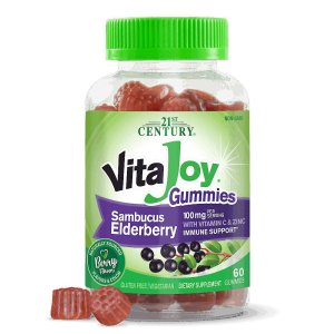 21st Century Vita Joy® Sambucus Elderberry 100 Mg with Vitamin C &amp; Zinc 60 Gummies