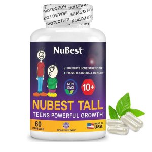 NuBest Tall Teens 10+ – Supports Bone Strength &amp; Growth – 60 Capsules