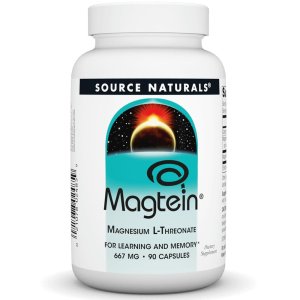 Source Naturals Magtein® Magnesium L-Threonate 667mg – Learning &amp; Memory Support | 90 Capsules