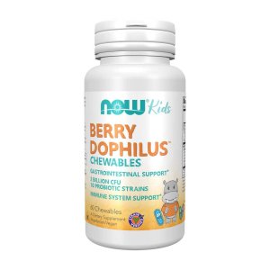 Now Foods Berry Dophilus – 10 Probiotic Strains – Immune &amp; Digestive Support – 60 Chewables