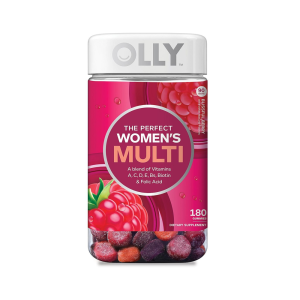 OLLY The Perfect Women’s Multi - 180 Gummies | Blissful Berry | Multivitamin with Biotin &amp; Folic Acid