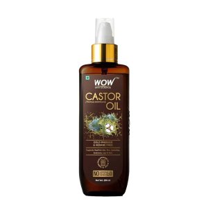 Wow Skin Science Castor Oil – Cold Pressed, 100% Pure for Hair, Skin, Nails, Eyebrows &amp; Eyelashes (for Women &amp; Men)