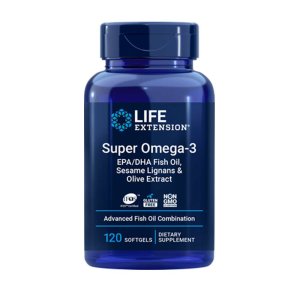 Life Extension Super Omega-3 Epa/dha Fish Oil, Sesame Lignans &amp; Olive Extract 120 Softgels