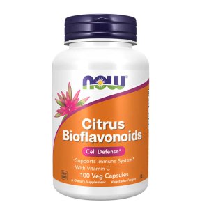 Now Foods Citrus Bioflavonoids – with Vitamin C – Immune Support &amp; Cell Defense – 100 Veg Capsules