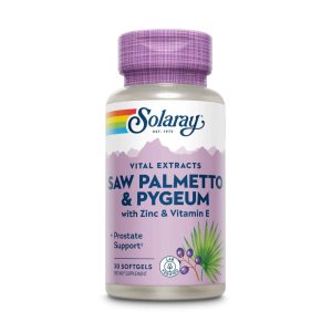 Solaray Saw Palmetto &amp; Pygeum with Zinc &amp; Vitamin E 30 Softgels
