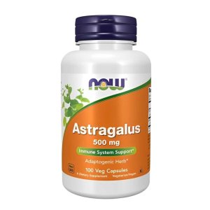 Now Foods Astragalus 500mg – Immune &amp; Adaptogenic Support (100 Veg Capsules)