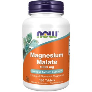 NOW Magnesium Malate 1000mg - Nervous System &amp; Energy Support