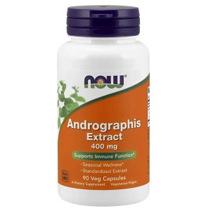 Now Foods Andrographis Extract 400mg – Standardized Immune Support &amp; Seasonal Wellness (90 Veg Capsules)