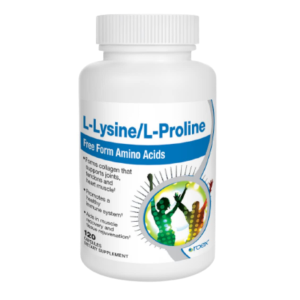 L-Lysine &amp; L-Proline Amino Acids - Collagen Support &amp; Muscle Recovery - 120 Capsules