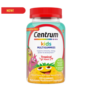 Centrum Kids Multigummies - Tropical Punch, 110 Gummies | Immunity &amp; Growth Support