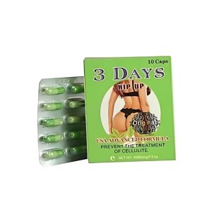 3 Days Hip-Up Capsules Usa Advanced Formula | Cellulite Prevention &amp; Treatment | 10 Capsules