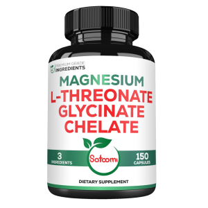 3 In 1 1200mg Magnesium L-Threonate Supplement with Magnesium Glycinate &amp; Magnesium Chelate