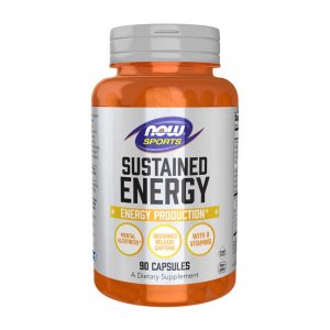 Now Sports Sustained Energy – Herbal &amp; Nutrient Blend for Endurance &amp; Stamina – 90 Capsules