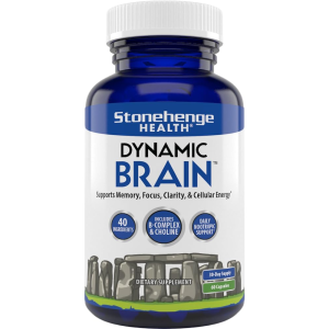 Stonehenge Health Dynamic Brain - Nootropic Supplement with B-Complex, Choline &amp; 40 Ingredients for Memory, Focus &amp; Clarity - 60 Capsules