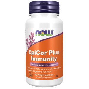 Now Foods Epi Cor Plus – 60 Capsules | Immune Balance &amp; Digestive Support