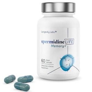Longevity Labs+ spermidineLIFE Memory+ – Brain Boost with Wheat Germ &amp; Saffron