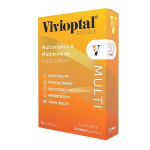 Vivioptal Softgels Multivitamin &amp; Multimineral Supplement – 30 Softgels, German Formula for Heart Health, Energy, and Immunity