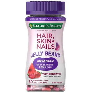 Nature's Bounty Advanced Hair, Skin &amp; Nails 6,000 Mcg of Biotin, 80 Jelly Beans