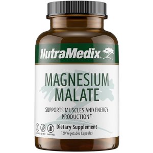 NutraMedix Magnesium Malate – Muscle Support &amp; Energy Booster, 120 Veg Capsules