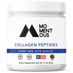 Momentous Collagen Peptides - Joint &amp; Skin Health, 1.11lb (507g) - Gluten-Free, GMO-Free, NSF Certified