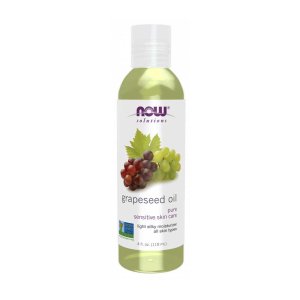 Now Foods Grapeseed Oil – 100% Pure &amp; Light Texture – Multi-Purpose Skin &amp; Hair Oil – 118 M L