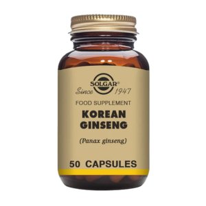 Solgar Korean Ginseng – Premium Herbal Energy &amp; Stamina Support | 50 Capsules