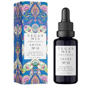 Mia Organics Vegan Shine No. 18 Nourishing Hair &amp; Scalp Oil Treatment - 1 Fl Oz (30ml)
