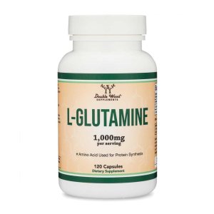 Double Wood L-Glutamine – 1000mg Muscle Recovery &amp; Protein Support | 120 Capsules