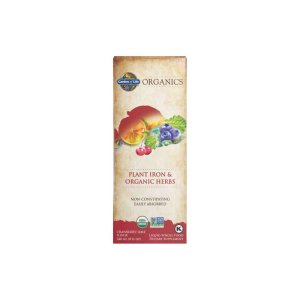 Garden of Life Organics Plant Iron &amp; Organic Herbs Cranberry Lime 8 Fl Oz (240ml) Liquid
