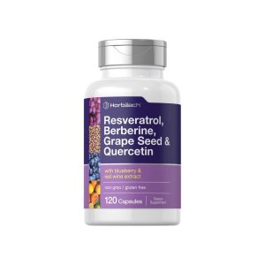 Horbäach Resveratrol Berberine Grape Seed &amp; Quercetin | 120 Capsules