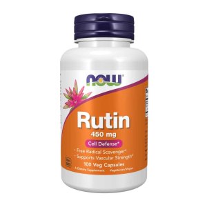 Now Foods Rutin 450 Mg – Vascular Strength &amp; Free Radical Scavenger – 100 Vegan Capsules