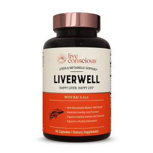 Live Conscious LiverWell - Alpha Lipoic Acid + Zinc + Selenium Supplement - Liver &amp; Immune Support