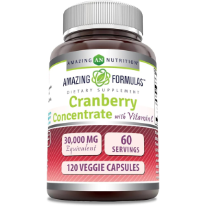 Amazing Formulas Cranberry Concentrate 30,000MG With Vitamin C Supplement