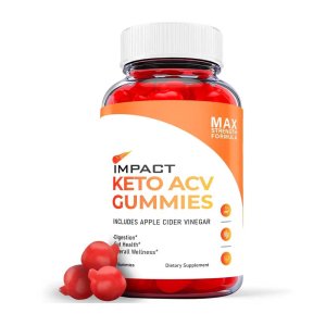 Impact Keto Acv Gummies, Max Strength Formula, Includes Apple Cider Vinegar, Digestion &amp; Gut Health Support, Overall Wellness, Dietary Supplement