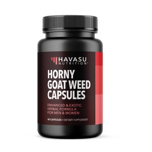 Havasu Nutrition Horny Goat Weed – Enhanced Herbal Formula for Men &amp; Women | 60 Capsules Dietary Supplement
