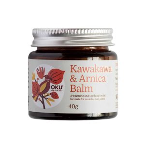 Ōku New Zealand Kawakawa &amp; Arnica Balm – Warming &amp; Soothing Herbal Formula for Muscles &amp; Joints 40g
