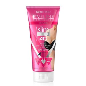 Eveline Slim Extreme 4 D Intense Bust Volumizing &amp; Lifting Duo-Serum – 50ml Free, 86% Efficiency