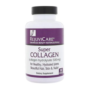 Rejuvicare® Super Collagen – Hydrolyzed Collagen 500mg for Joint Support &amp; Beautiful Hair, Skin &amp; Nails Dietary Supplement