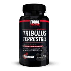 Force Factor Fundamentals Tribulus Terrestris - Natural Testosterone Booster - 60 Capsules - Powerful Formula for Superior Absorption &amp; Quick Results