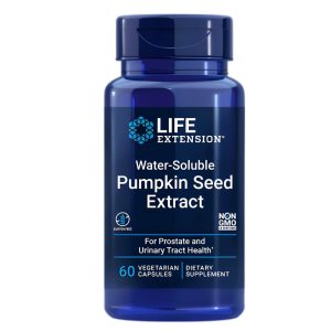 Life Extension Water-Soluble Pumpkin Seed Extract, Non-GMO, Prostate &amp; Urinary Tract Health, 60 Vegetarian Capsules