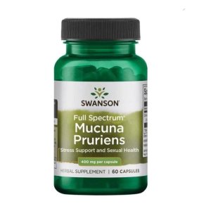 Swanson Mucuna Pruriens – Standardized Herbal Supplement for Sexual Health &amp; Well-Being | 200 Capsules