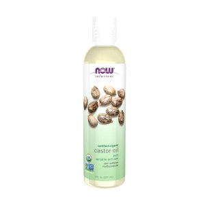 Now Foods Castor Oil – 100% Pure &amp; Certified Organic – Cold-Pressed in Plastic Bottle – 237 M L
