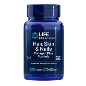 Life Extension Hair, Skin &amp; Nails Collagen Plus Formula – 120 Tablets
